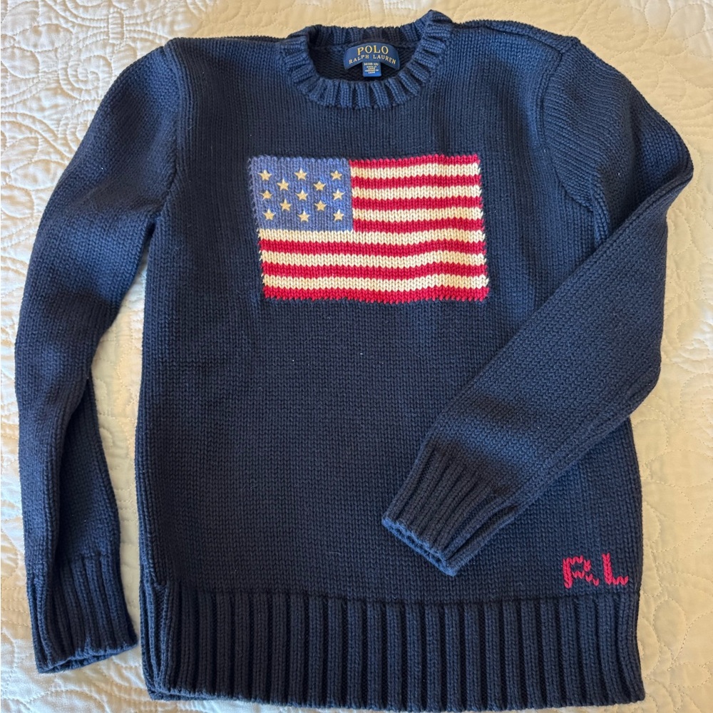 Ralph Lauren American flag sweater